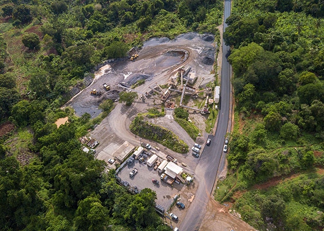 Carrière ETPC vue du ciel