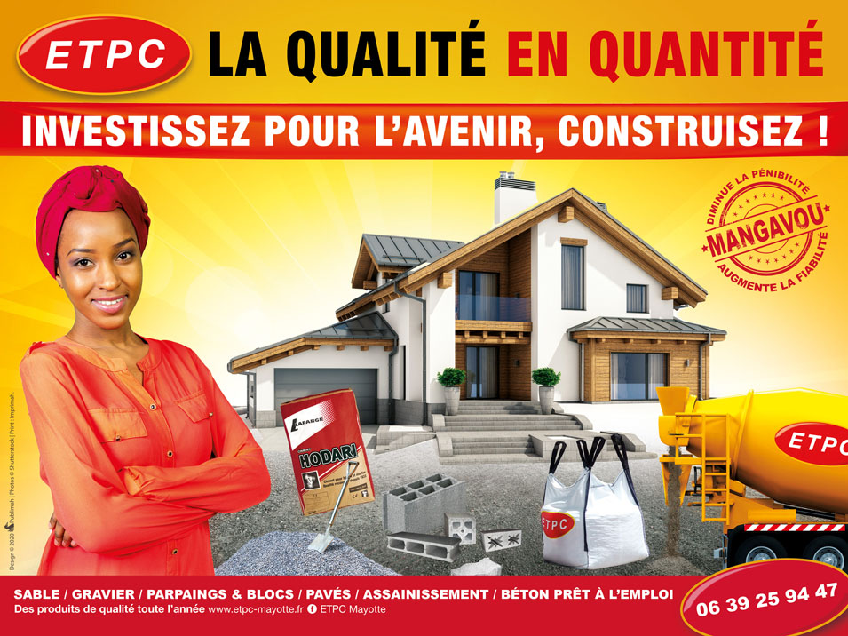 investissez pour lavenir construisez affiche publicitaire