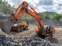photo engins etpc carriere koungou mayotte